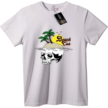 NOONEBRAND Тениска Плажен Клуб с Череп - 7XL, Black