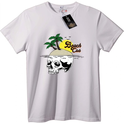 NOONEBRAND Тениска Плажен Клуб с Череп - 7XL, Black
