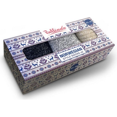 Bellinda 4PACK ponožky crazy viacfarebné BE481044-005 B