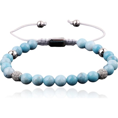 Linda's Jewelry korálkový náramok Bluestone INR195