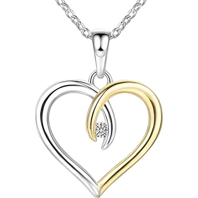 HARAHU Колие me-28753 - Сребърен / Златен kp28753 (me-28753)