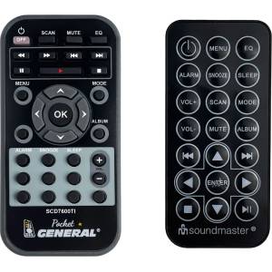 GENERAL Soundmaster scd7600ti - дистанционно управление дубликат (scd7600ti) Дистанционно