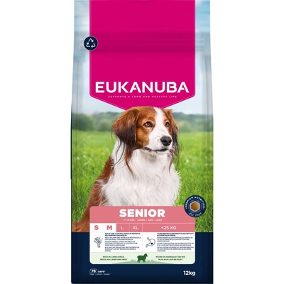 Eukanuba Premium Nutrition Senior Small & Medium Breed jahňacie a ryža 12 kg