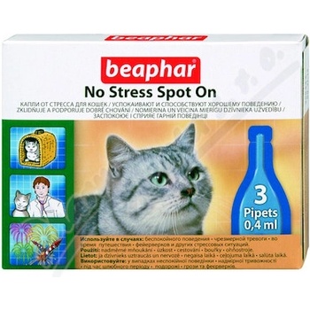 Beaphar No Stress Spot On pre mačky 1,2 ml (3x 0,4 ml)