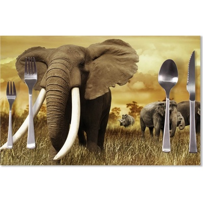 Sablio prostírání Slon Africký 40x30cm