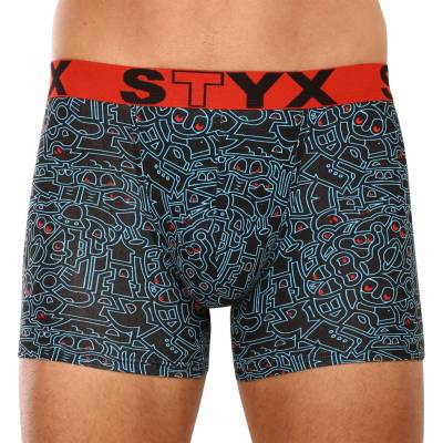 Styx Мъжки боксерки Styx long art спортна гума doodle Styx | Mnogotsveten | МЪЖЕ | XXL