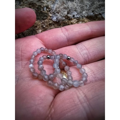 Katyba Prstene Prsteň na gumičke Měsačný kamen S0573