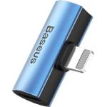 Baseus Двоен Lightning адаптер за устройства с Lightning порт - Baseus Double Lightning Adapter L46 (син) (CAL46-03)