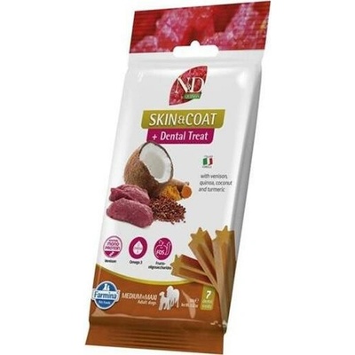 Farmina Pet Foods N&D QUINOA Dog Dental Snack Skin & Coat Venison Adult Medium & Maxi 100 g