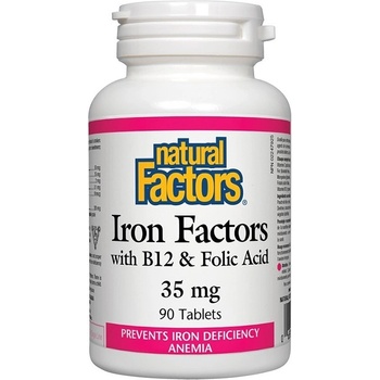 Natural Factors Iron Factors, 90 таблетки, Natural Factors