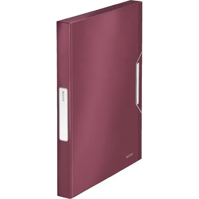 Leitz Гумена папка, 30 мм, PP, A4, LEITZ "Style Jumbo", гранатово червено 39560028 (39560028)