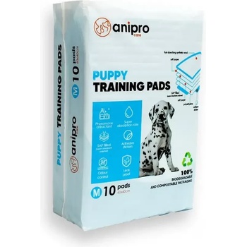 Anipro Подложки за кученца M - Хигиенни пелени със самозалепващи ленти (45х60 см, 10 бр. )