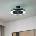 EGLO 35196 - LED RGBW таванен вентилатор TRINIDAD 3xLED/8, 5W/230V+LED/6W черен+ДУ (EG35196)
