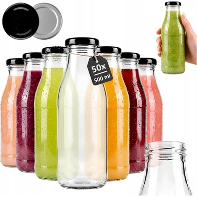 SuperButelki Skleněná láhev na nápoje 500 ml
