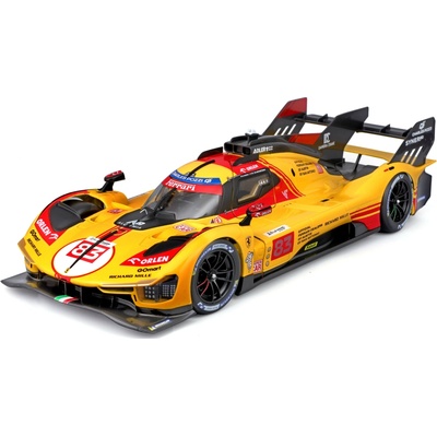 Bburago Ferrari Racing Yellow Le Mans 2024 1:18