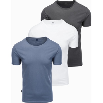 Ombre Clothing Мъжка тениска без щампа - микс 3 бр Z29 Ombre Clothing Ombre Clothing | Sin | МЪЖЕ | XXL