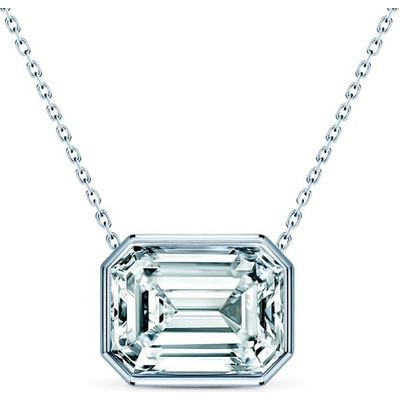 Savicki Náhrdelník biele zlato, diamant PURE-N-EM-008-DIA-B