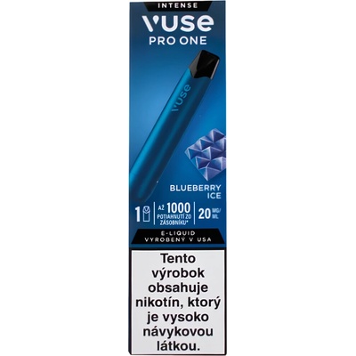 Vuse Pro One Blueberry Ice 20 mg 1000 poťahov
