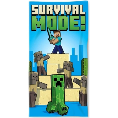 MLC Plážová osuška Minecraft motív Survival Mode! 70 x 140 cm