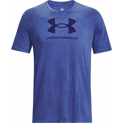 Under Armour Men's UA Wash Tonal Sportstyle Sonar Blue Medium Heather/Sonar Blue S Фитнес тениска (1377283-469-SM)