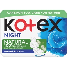 Kotex Natural Night vložky 6 ks