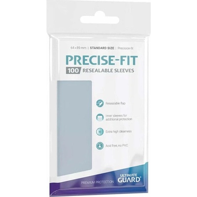 Ultimate Guard Precise-Fit Sleeves Resealable Obaly 100 ks