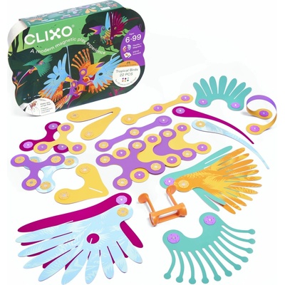CLIXO Tropical Birds - magnetická stavebnice 22 ks