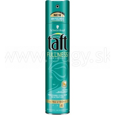 Taft Fullness lak na vlasy ultra silno tužiaci pre viditeľne bohatý účes, objem a tvar vlasov počas celého dňa 250 ml