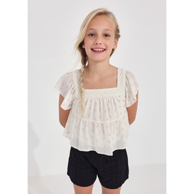 Mayoral Kraťasy s vysokým pasem a kapsami MADEIRA černá