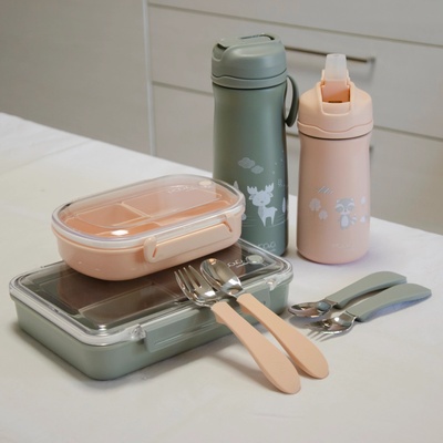 Nuvita Set lžička a vidlička Sage Green