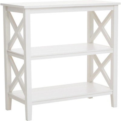 Premier Housewares Biely regál z borovicového dreva 40x81x81 cm Heritage