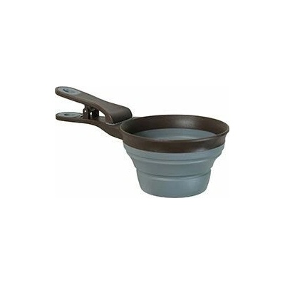 Odměrka na krmivo SILICONE s klipem, šedá L Zolux šedá L