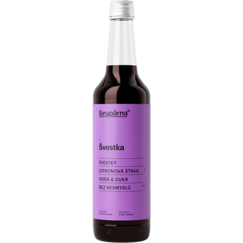 Sirupárna Domácí Švestkový Sirup 0,5 l