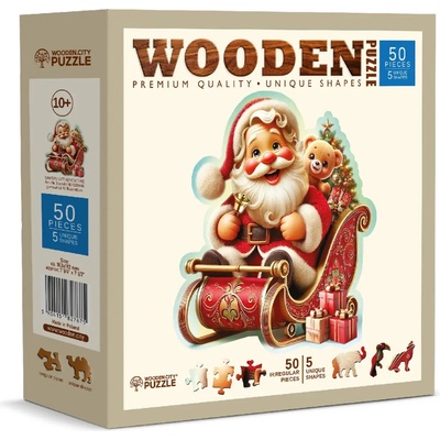 WOODEN CITY Drevené Santove darčekové dobrodužstvo 50 dielov