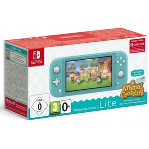Nintendo Switch Lite + Animal Crossing New Horizons Конзоли за игри
