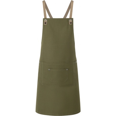 Karlowsky Gastro zástěra KY120 Moss-Green 70x85cm