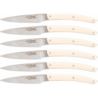 Laguiole Jean Dubos Knife Set 6 ks Acrylic Ivory