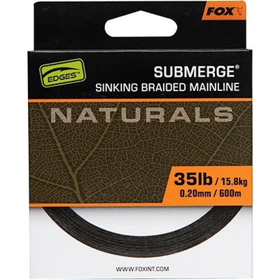 Fox edges naturals submerge nat braid x 600m 0.20mm 35lb 15.8kg