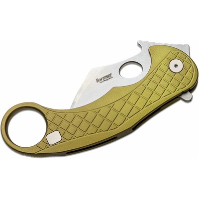 LionSTEEL LE1 A GS Karambit Handle Stonewash Blade