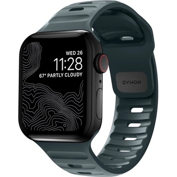 Nomad Силиконова каишка за Apple Watch 42мм, 44мм, 45мм, 46мм, Ultra, Ultra 2 49мм - Nomad Sport Band (син) (NM01133285)