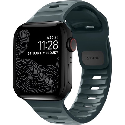 Nomad Силиконова каишка за Apple Watch 42мм, 44мм, 45мм, 46мм, Ultra, Ultra 2 49мм - Nomad Sport Band (син) (NM01133285)