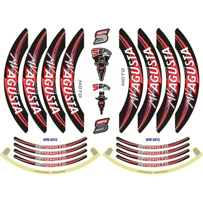 SEFIS PREMIUM ST 1 dvojdielne polepy na kolesá MV Agusta Dragster Brutale