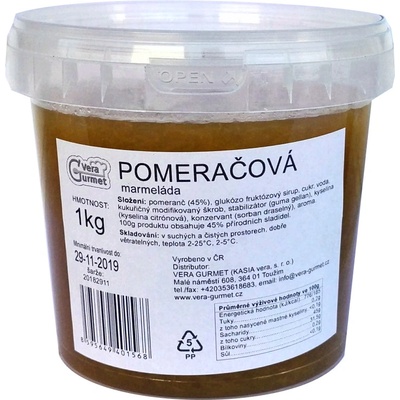 Vera Gurmet Pomerančová Marmeláda 1 kg