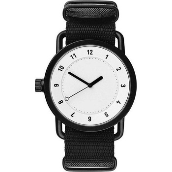 TID Watches No.1 White / Black Nylon Wristband