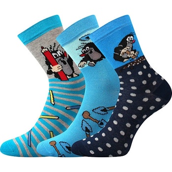 Boma Chlapčenské ponožky Krtko modrá / tyrkysovvá