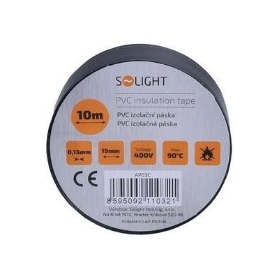 Solight Izolační páska 19 mm x 10 m černá