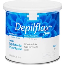 Depilflax Vosk na depiláciu v plechovke 500 ml azulén