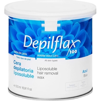 Depilflax Vosk na depiláciu v plechovke 500 ml azulén