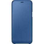 Samsung A6+ (2018) SAMSUNG калъф с функция за изправяне, модел „FLIP, карбонов мотив, ТЪМНОСИНЬО (EF-WA605CLEGWW)
