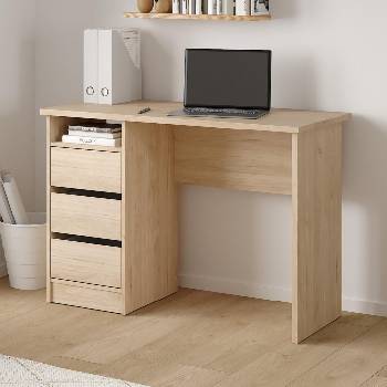 Бюро Function Plus с 3 чекмеджета Jackson Hickory